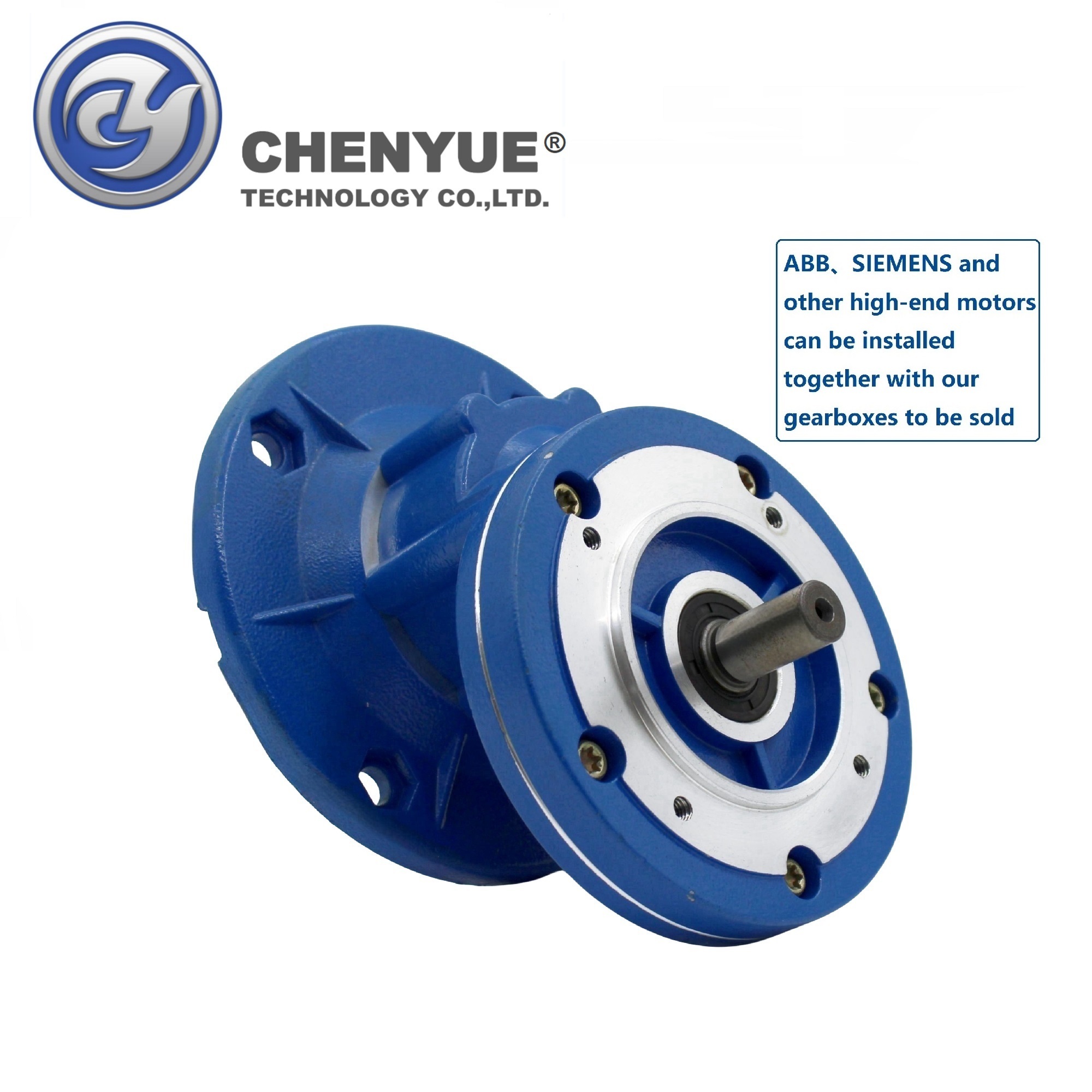 Blue Chenyue High Torque Worm Gearbox Cypc71 Input 14mm Output 14mm Non-integral Speed Ratio From 2:1 To 5:1 Free Maintenance