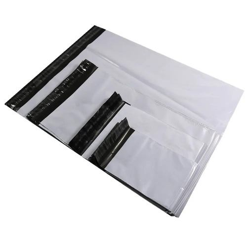 Ajio Poly Covers 10X12 - LDPE Material, 10x12 Inches, White and Black Color | E-Commerce Packaging, Heat-Sealed, Self-Adhesive, Digital Print