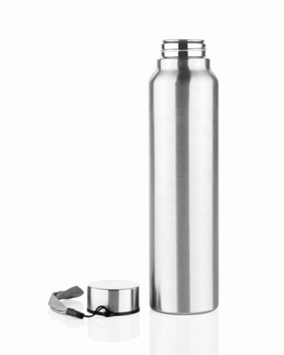 Steel Sipper Water Bottle - 900ml, Silver Stainless Steel, Leak Proof Design, Eco-friendly And Reusable