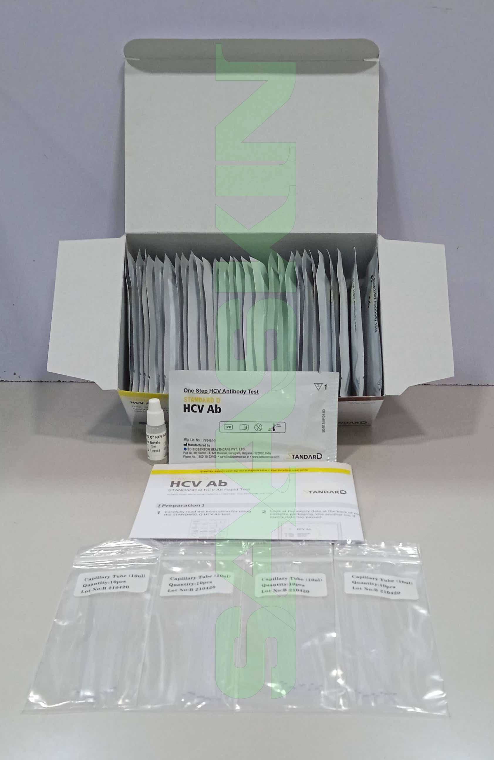 Sd Biosensor Standard Q Hcv Ab Test - Serum/plasma/wb, Qualitative Detection Of Hcv Antibodies For In Vitro Diagnostic Use