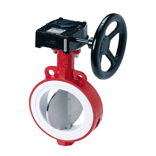 Lined Butterfly Valve Lever Operated And Gear Operated (Ss And Ms) - Color: Yellow