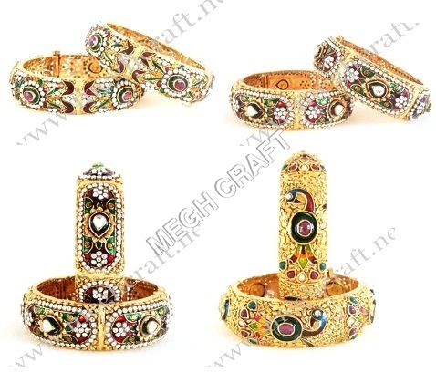 Designer kundan Bangles