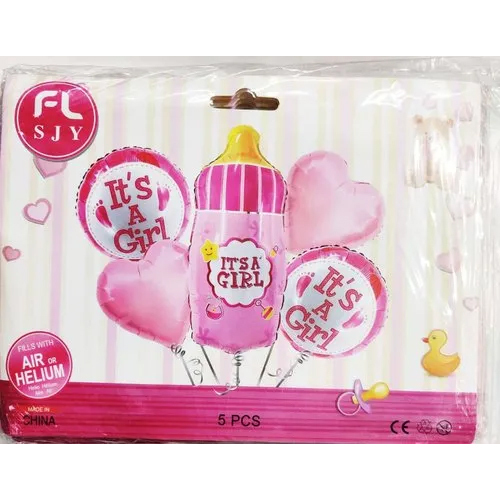 5 Pcs Party Foil Balloon - Eco-Friendly, Non-Toxic, Vibrant Digital Printing | Easy Air Inflation, Perfect for Any Celebration