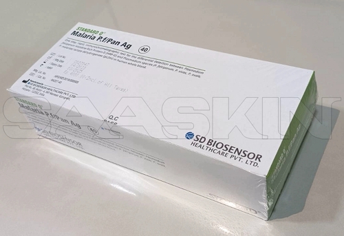 Sd Biosensor Standard Q Malaria P.f/pan Ag - Immunochromatographic Assay For Plasmodium Detection Whole Blood Test New Condition