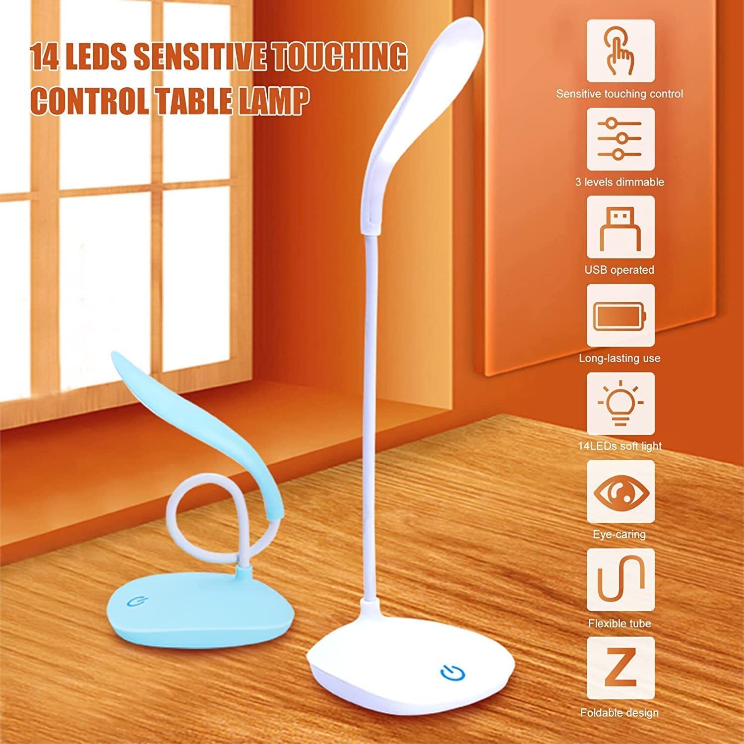 Folding Table Lamp Desk Light.
