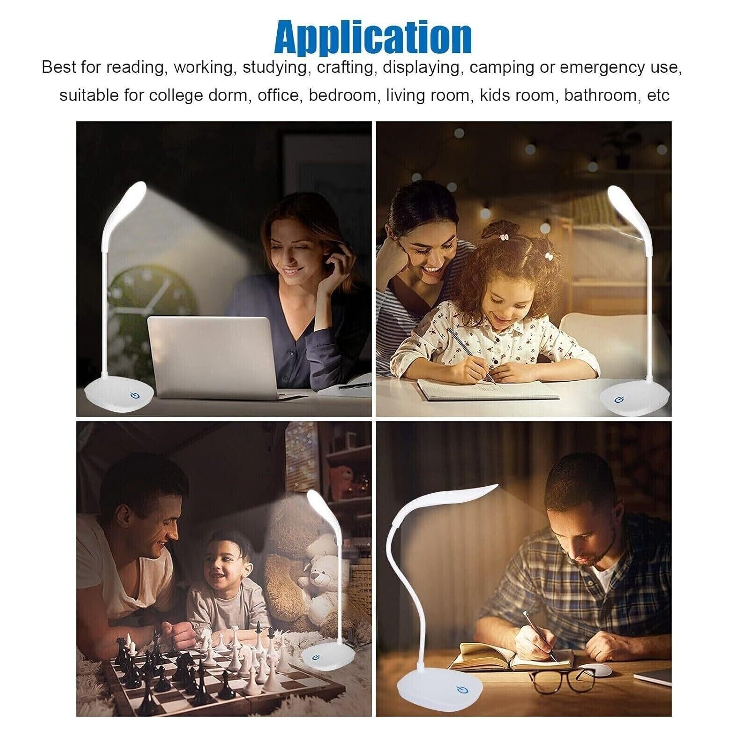 Folding Table Lamp Desk Light.