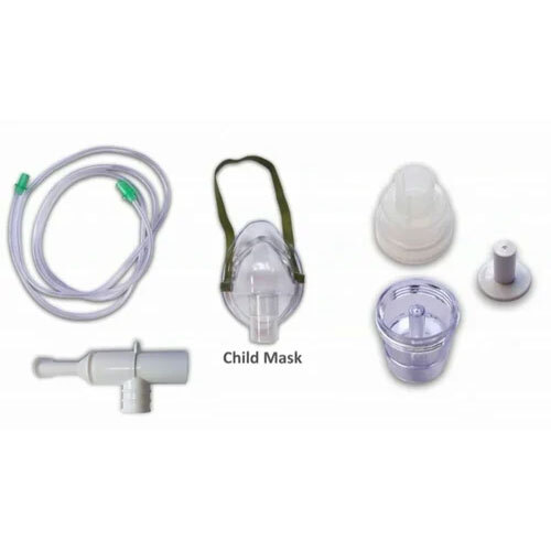 Nebulizer Machine - Plastic, Compact Size, Lightweight 10gm | Adult Use, Regular Medication Cup Capacity, White Color, Philips Brand