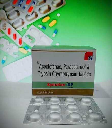 Aceclofenac, Paracetamol, & Trypsin Chymotrypsin Tablets