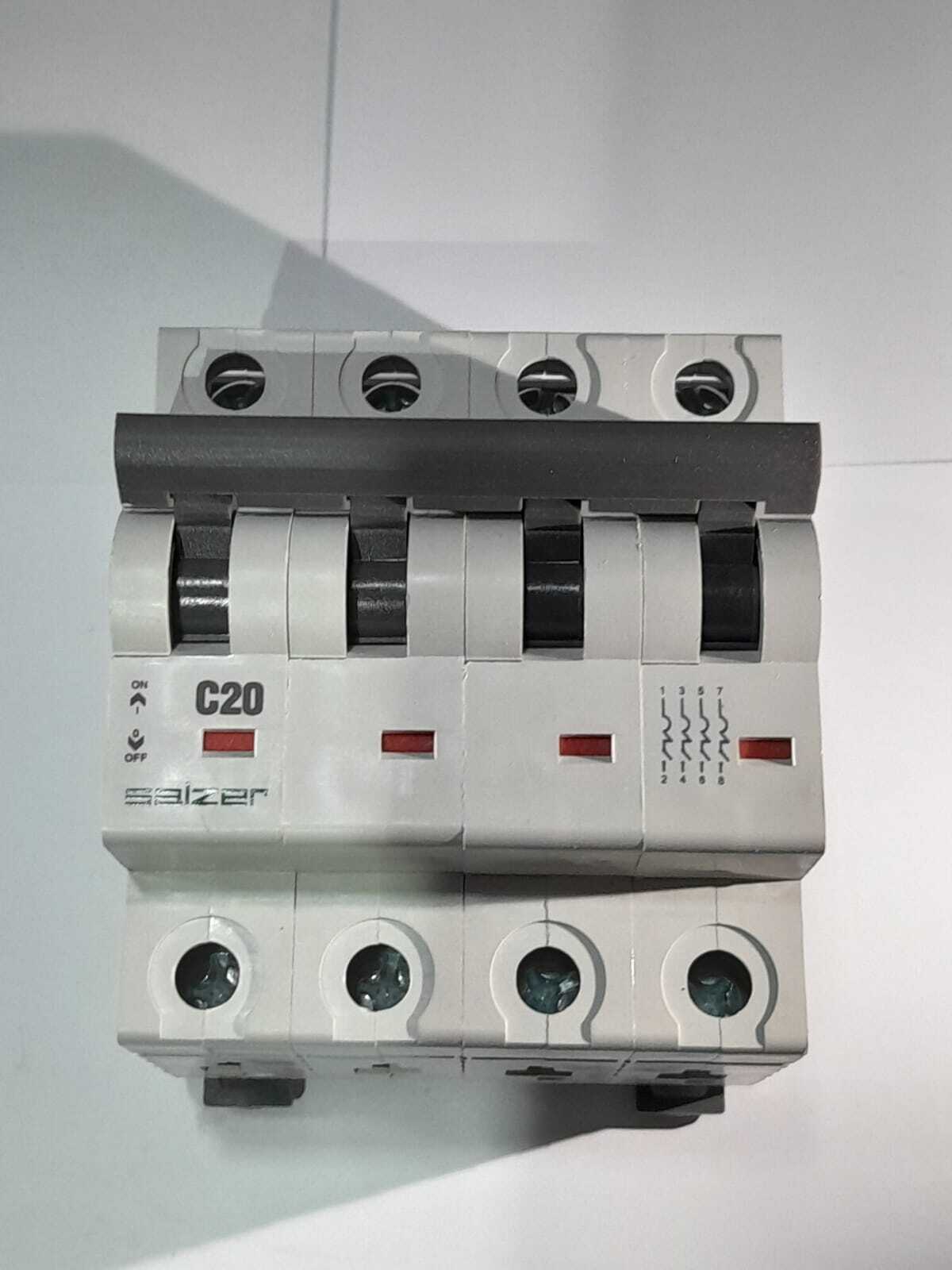 Mcb 20a 4pole Mxfpc200 - Salzer - Color: White