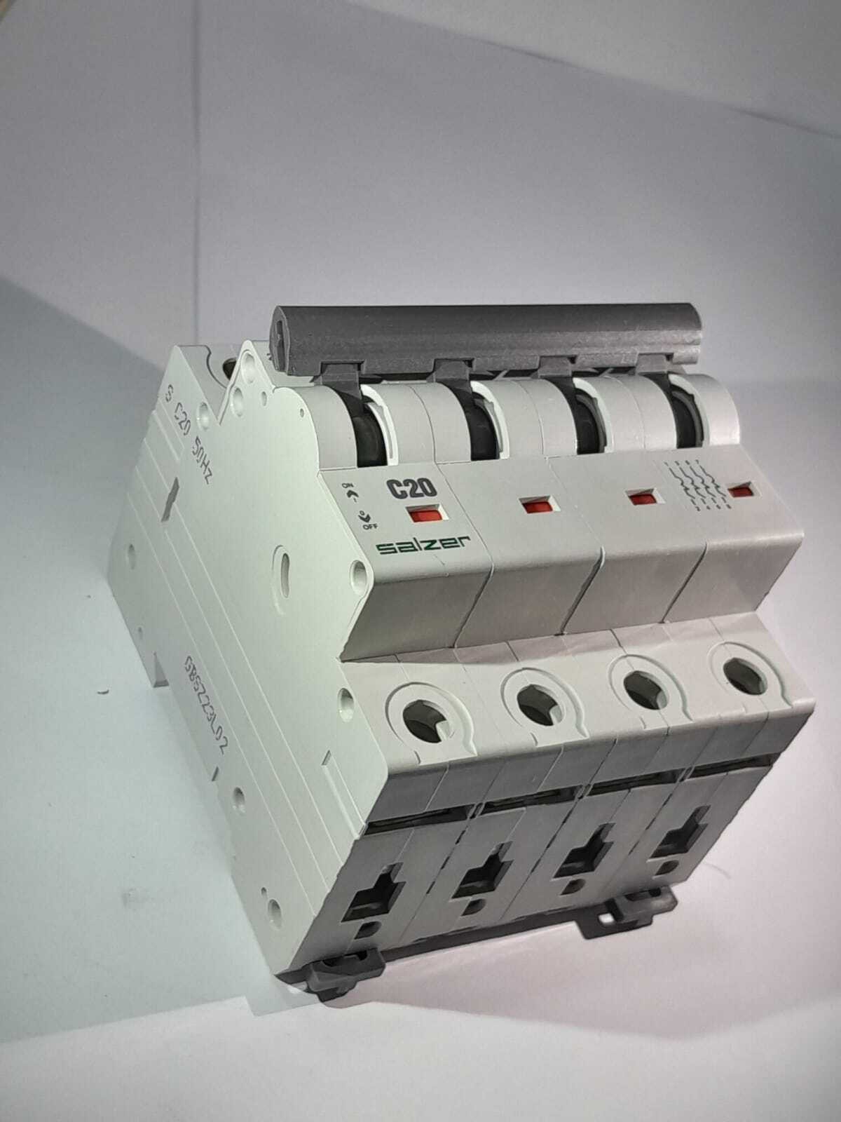 Mcb 20a 4pole Mxfpc200 - Salzer - Color: White