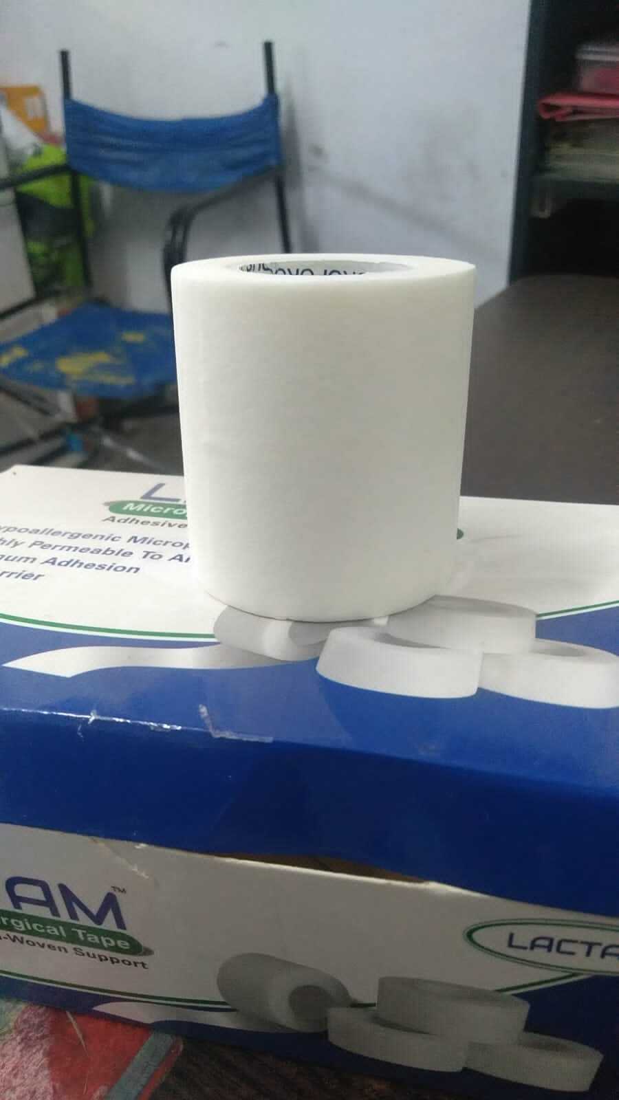 Lactam Micropore Tape - Medical Paper Tape 5cm X 9.1m | Reliable Adhesion, Non-woven Material, Disposable, Hand-tearable, Versatile Use
