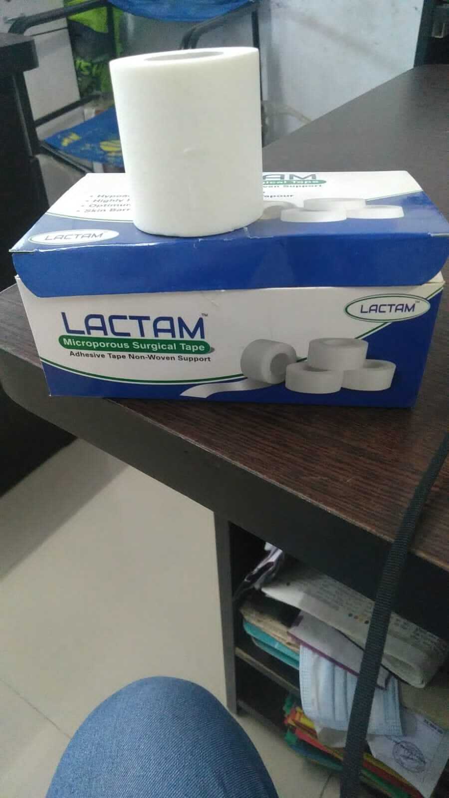 Lactam Micropore Tape - Medical Paper Tape 5cm X 9.1m | Reliable Adhesion, Non-woven Material, Disposable, Hand-tearable, Versatile Use