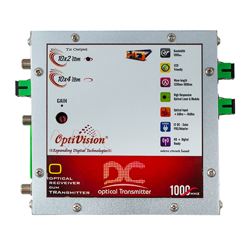 10+10dBm DC Optical Transmitter - Aluminium, 1000 MHz | High Quality, Industrial Application
