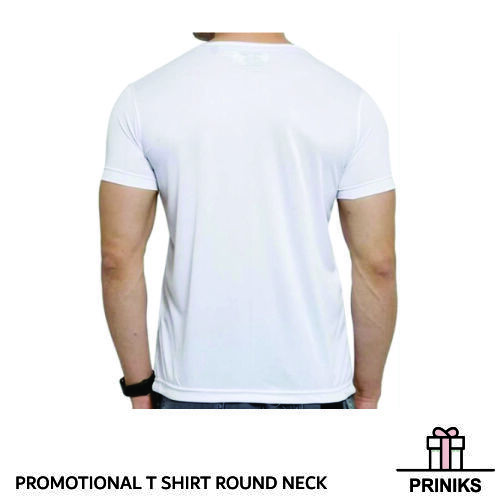 Sublimation T Shirts Round Neck - Polyester, A4 Print Size (10.5x7.75 Inch) , Many Colors Available, Sizes S-xxl, Ideal For Promotional And Corporate Use