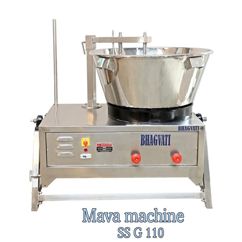 SS G110 Mava Boiling Machine - Stainless Steel Design | Automatic High Efficiency, Manual Control System for Commercial Mava Production