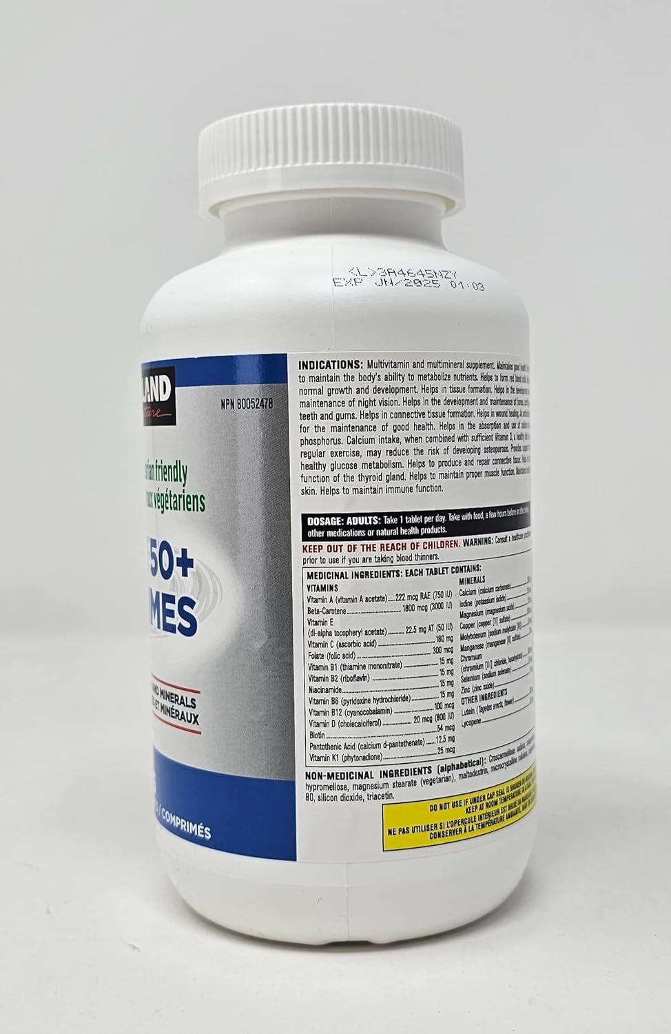 Kirkland Signature Men 50+ Multivitamin, 365 Tablets