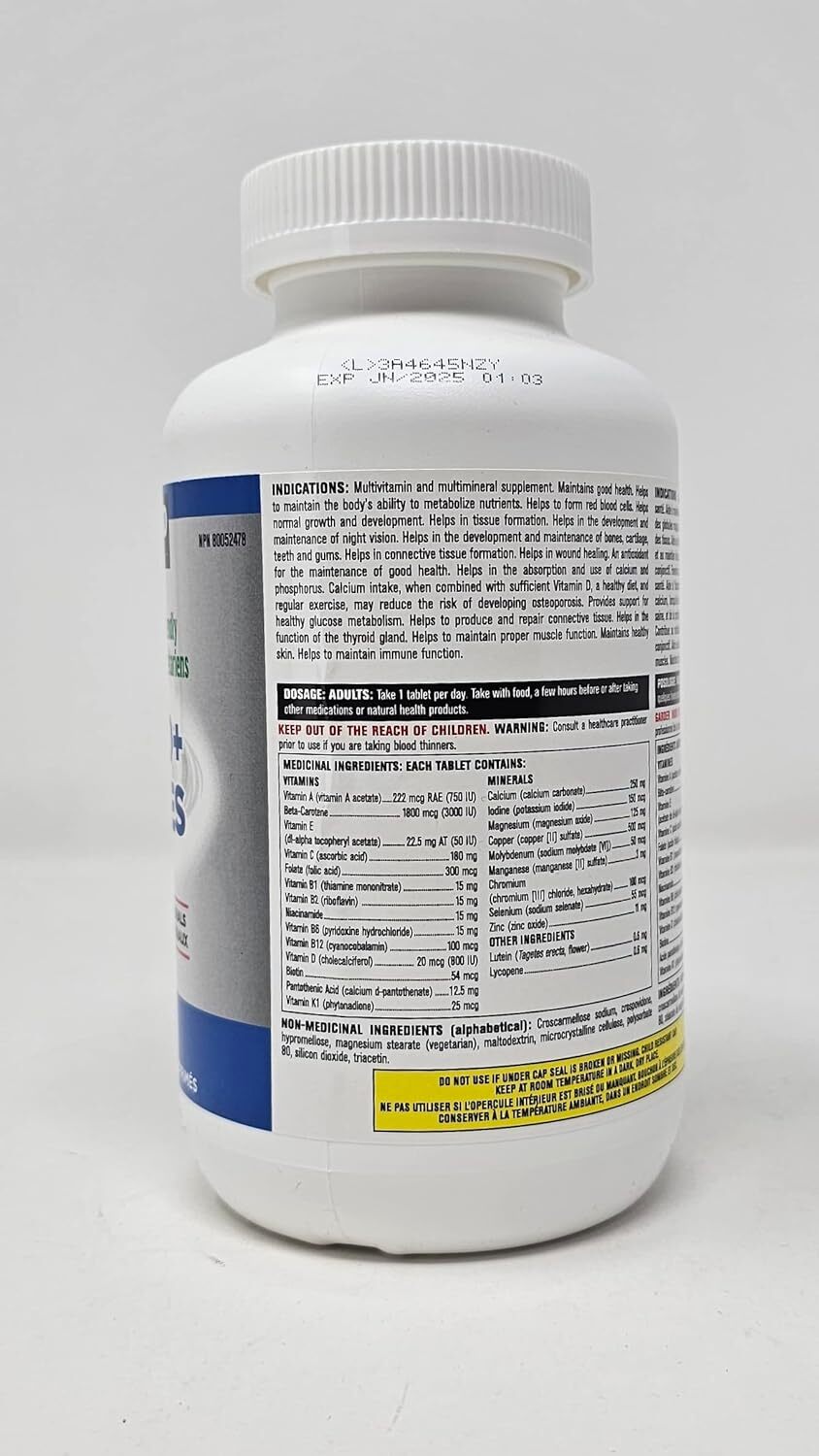 Kirkland Signature Men 50+ Multivitamin, 365 Tablets