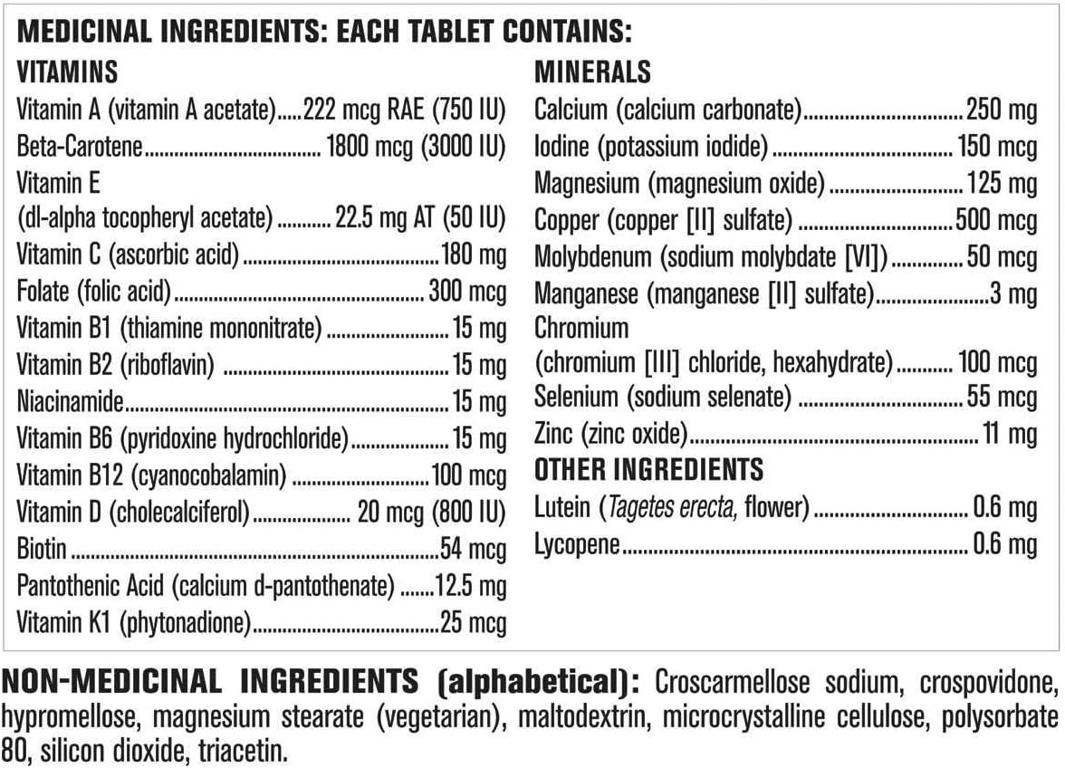 Kirkland Signature Men 50+ Multivitamin, 365 Tablets