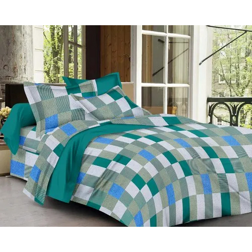 जयपुरी कपास डबल बेड शीट