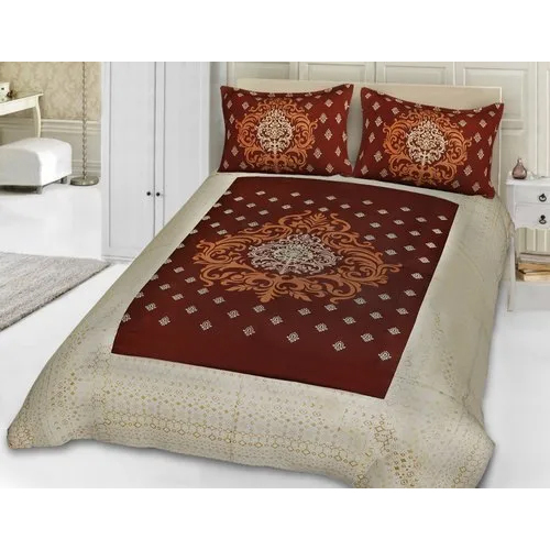 कॉटन जैपुरि डबल बेड शीट