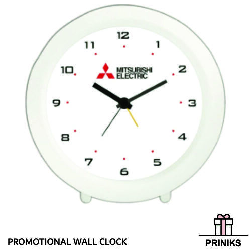 Wall Clock - Plastic Material, Standard Shape | Ideal For Promotional Use And Quick Delivery