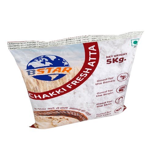 Premium Wheat Flour - 5-10 Kg Vacuum Pack | White Edible Grain For Traditional Chapati, Paratha & Home Baking Use
