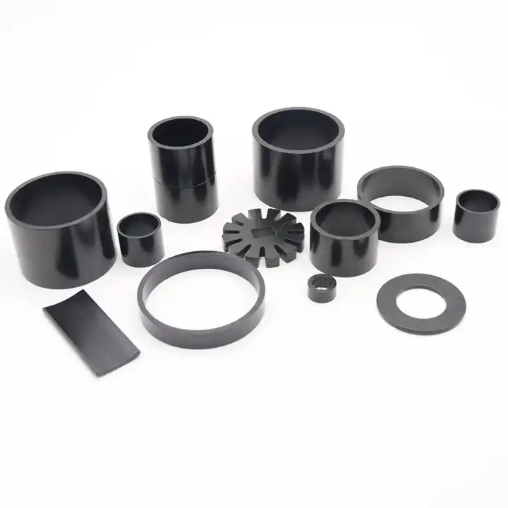 Rear Neodymium Permanent Magnets Bonded Ndfeb Magnet Ring - Color: Black