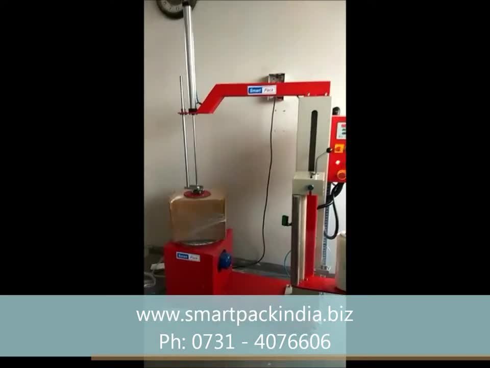 Box Stretch Wrapping Machine - Stainless Steel & Mild Metal | 56x31x83 Cm, Blue, Semi-automatic, 750w Power, 1 Year Warranty