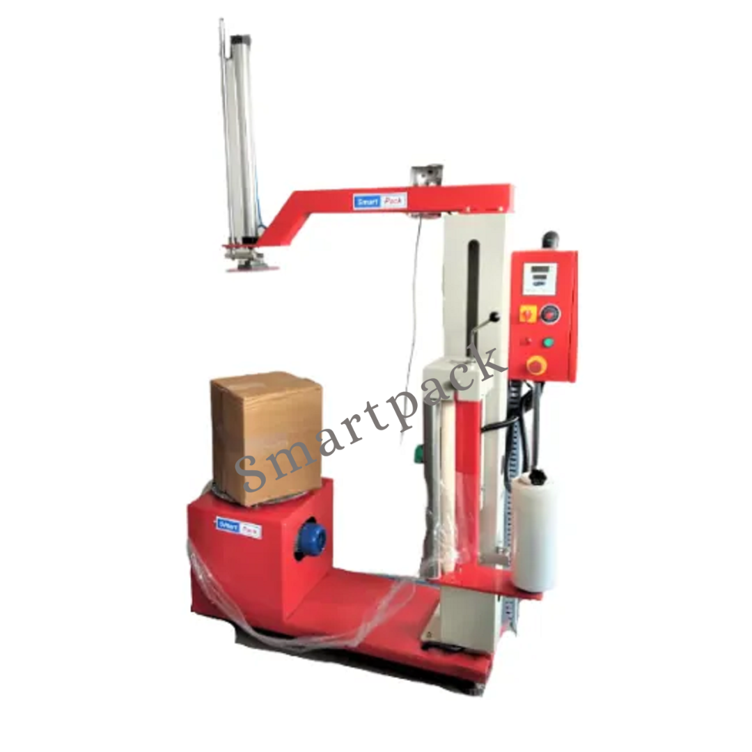 Box Stretch Wrapping Machine - Stainless Steel & Mild Metal | 56x31x83 Cm, Blue, Semi-automatic, 750w Power, 1 Year Warranty