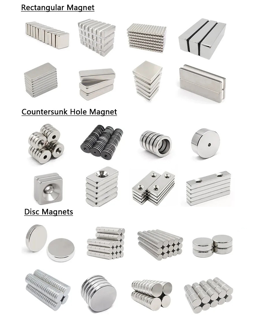 Sintered Neodymium Ndfeb Magnet Block With Countersunk Hole - Application: Door Catches