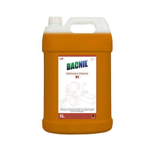 B1 By Bacnil - HDPE Can 5L , Maroon Colored Bathroom Cleaner with Natural Fragrance, Non-Abrasive, Concentrated for Easy Use, Stain & Mineral Resistant
