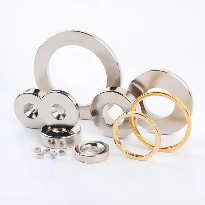 Neodumium Round Magnets Sintered Ndfeb Ring Magnet - Application: Door Catches