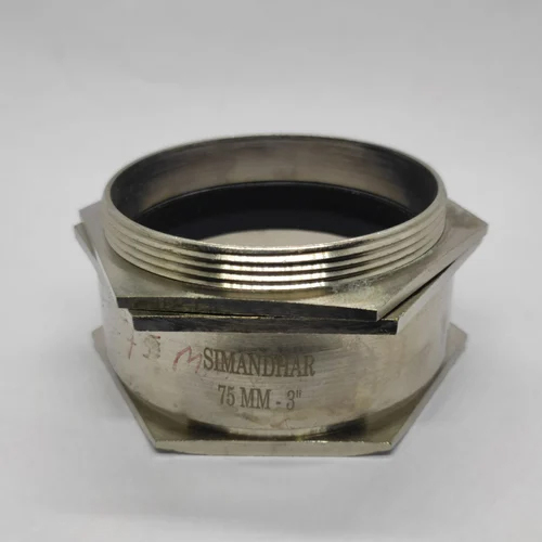 75mm Single Compression Cable Gland - Brass, 75 Millimeter Dimension | Industrial Application, Warranty Included