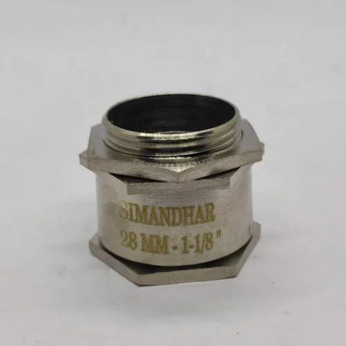 28mm Single Compression Cable Gland - Brass Shield, 28mm Dimensions | Ideal for Industrial Applications, Warranty Included