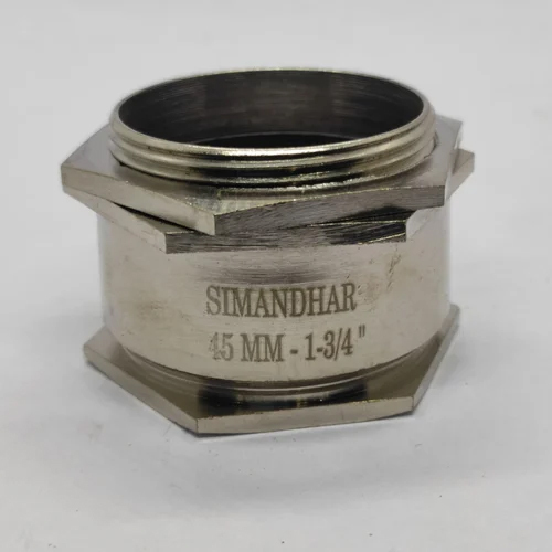 Brass 45mm Single Compression Cable Gland - 45mm Dimension , Industrial Application, Warranty Included
