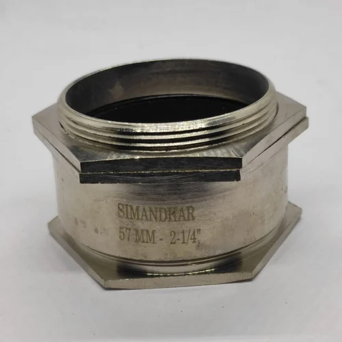 57mm Single Compression Cable Gland - Brass Material, 57mm x 57mm x 57mm Dimensions | Ideal for Heavy-Duty Industrial Applications, Easy Installation, Warranty Included