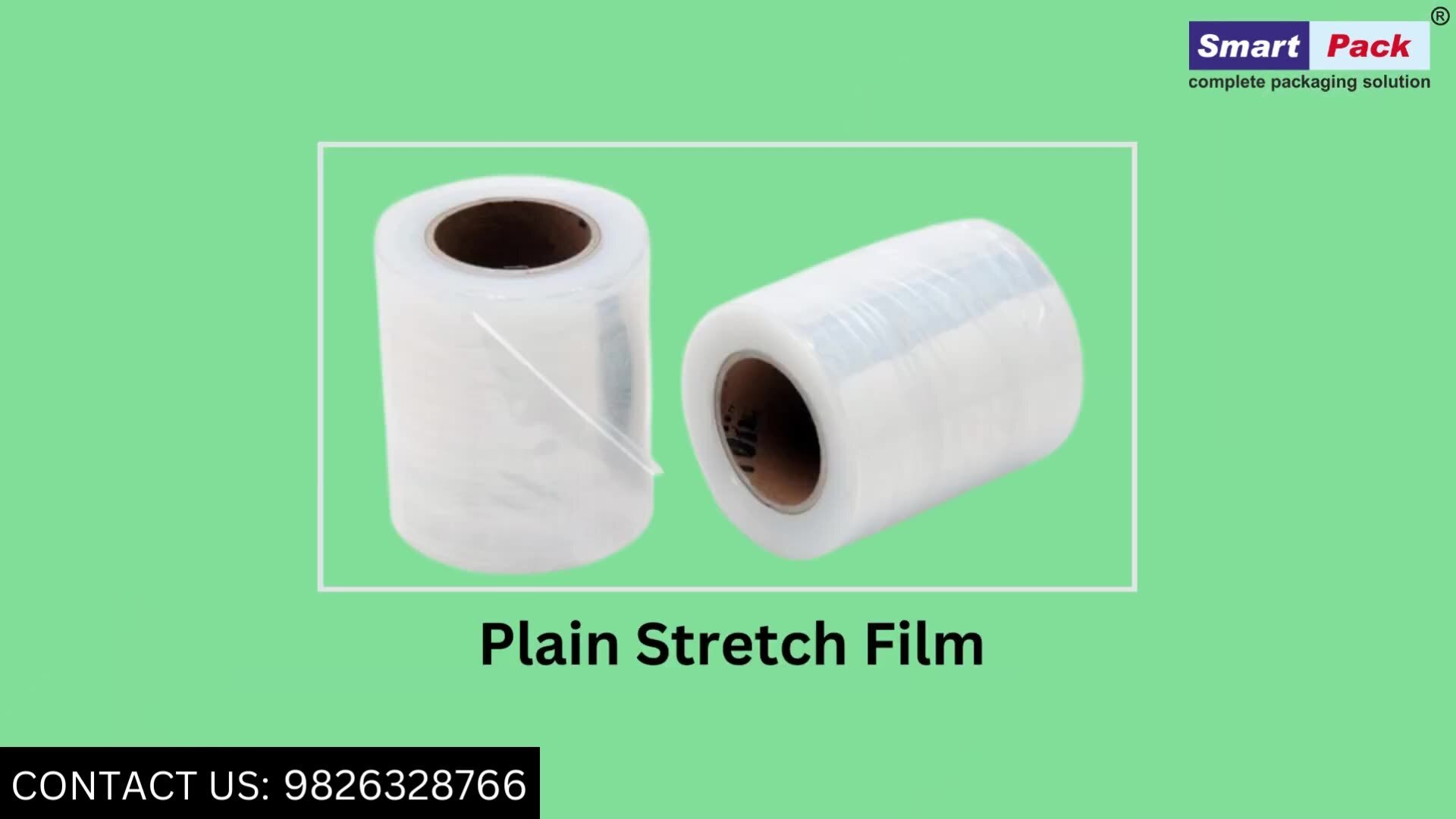 Stretch Film - Pet Material, 2 Inch To 36 Inch Size, Transparent White Color | Soft Hardness, 25 Micron Thickness, 3-side Seal Packing