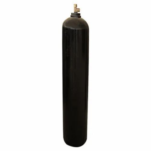 Black Empty Liquid Oxygen Cylinder