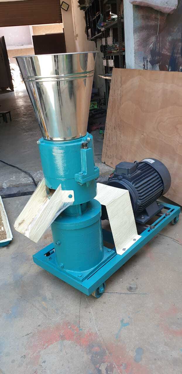 Pashu Ahaar Pellet Machine - 10 Hp, Blue Color | Automatic Operation, High Performance For Animal Feed Business