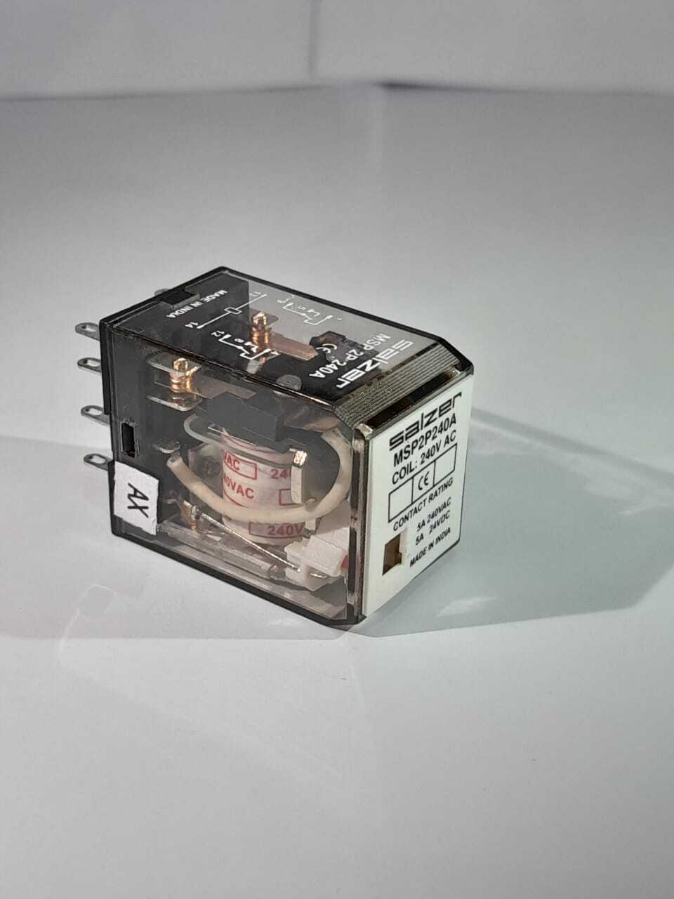 Salzer Glass Relay 4pole 240v Ac Msp4p240a