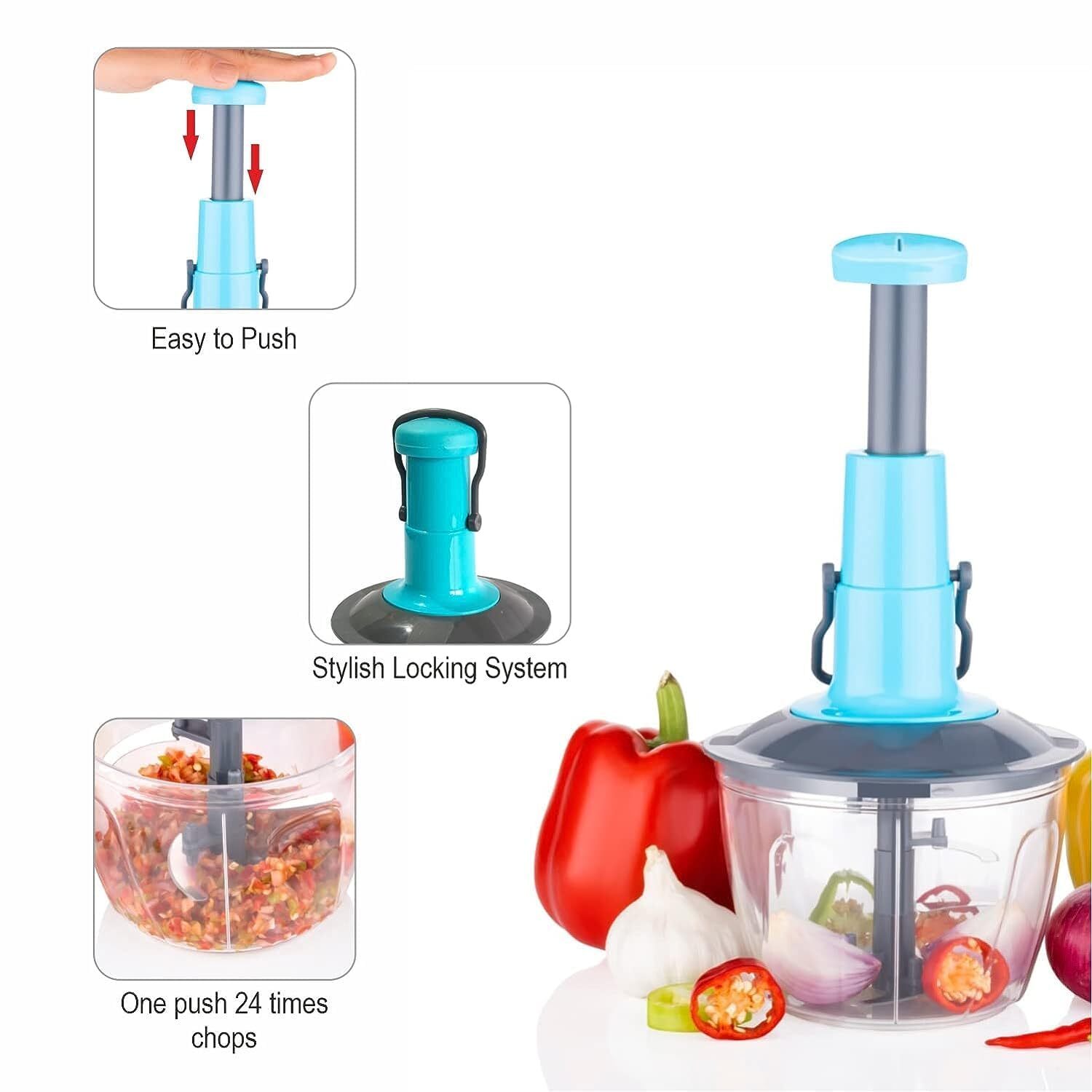650 Ml Push Chopper
