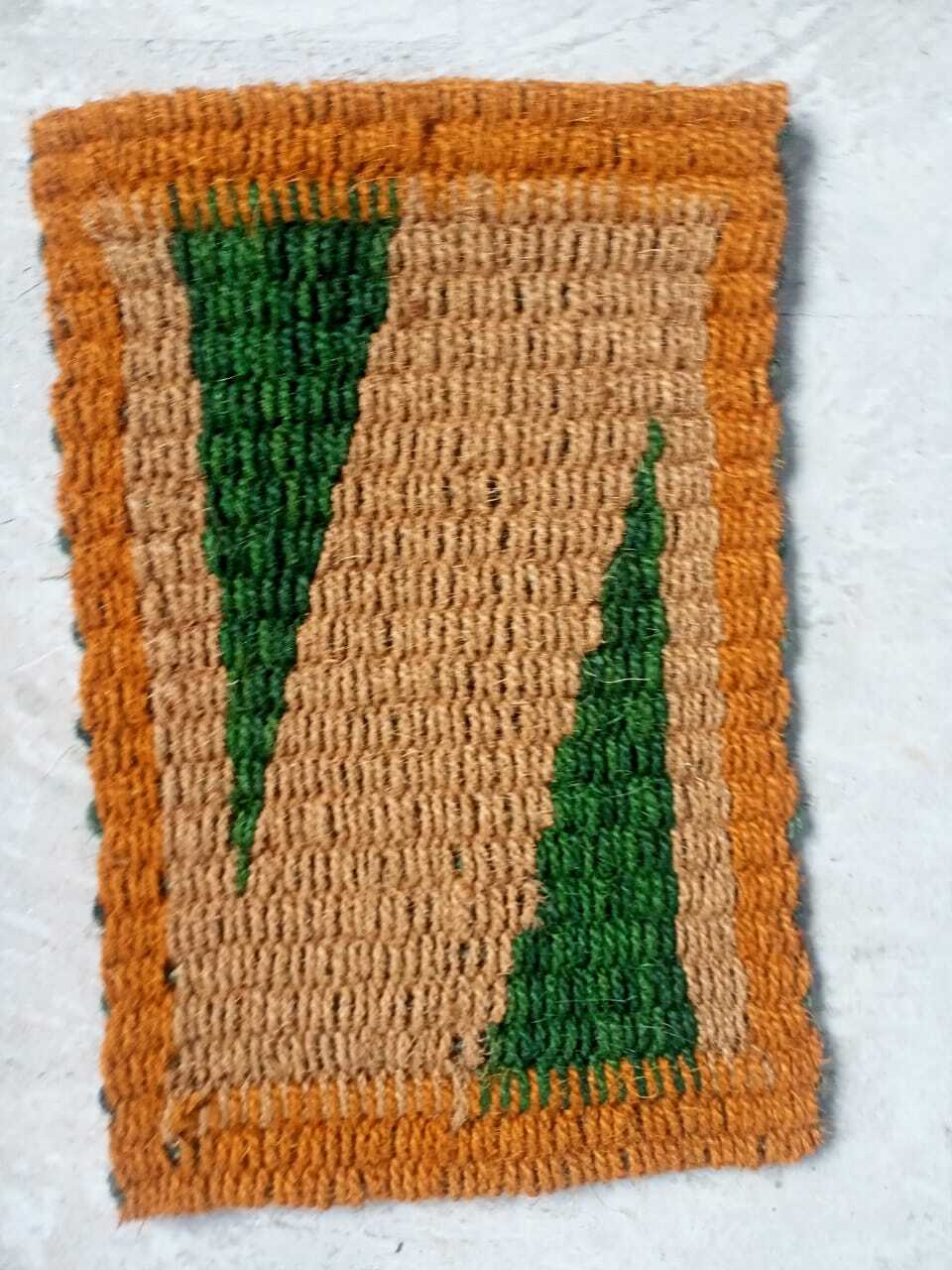 Coir Door Mat - 18x12 To 36x18 Inches , Multicolor, Hand Washable, Rectangular, Anti-slip Latex Backing, 2 Cm Pile Height, Farmhouse Style