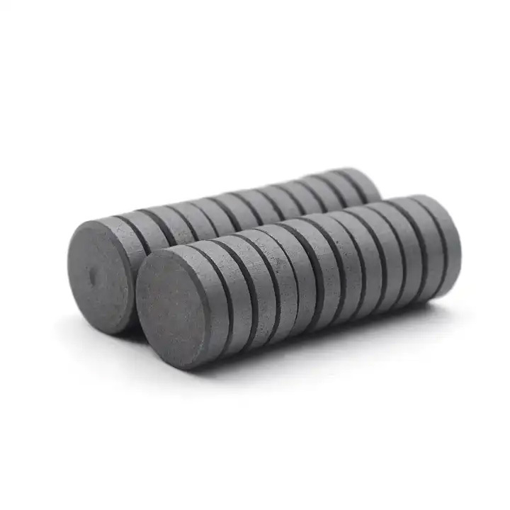 Ceremic Round Magnets Sintered Ferrite Disc Magnet - Application: Industriualdc Motor