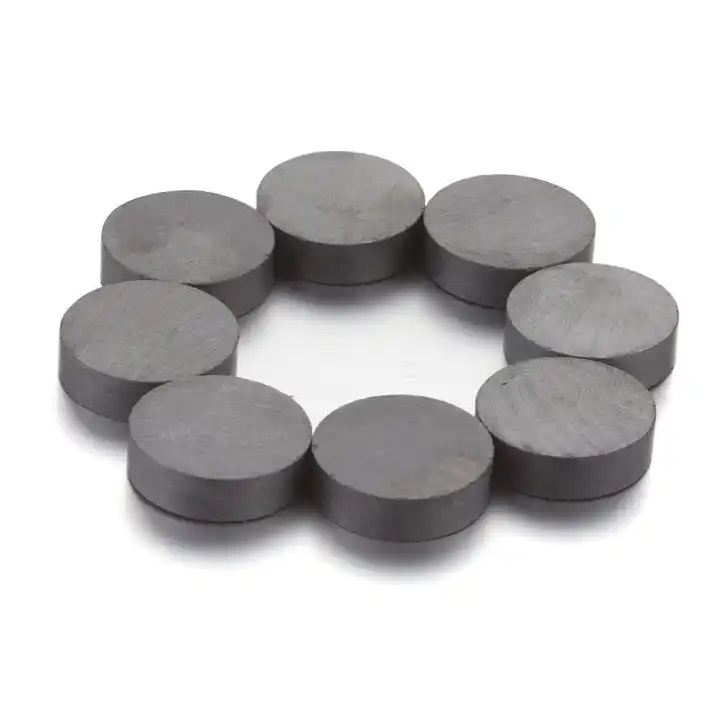 Ceremic Round Magnets Sintered Ferrite Disc Magnet - Application: Industriualdc Motor