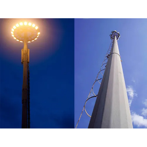 High Mast Lighting Pole - Length: 10-24 Meter (M)