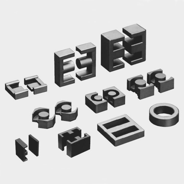 Permanent Magnetic Core E Shape Ferrite Core Magnet - Ferrite Material, Customized Shape, Black Color | Applications: Transformers, Inductors, Sensors, Solenoids, Chokes