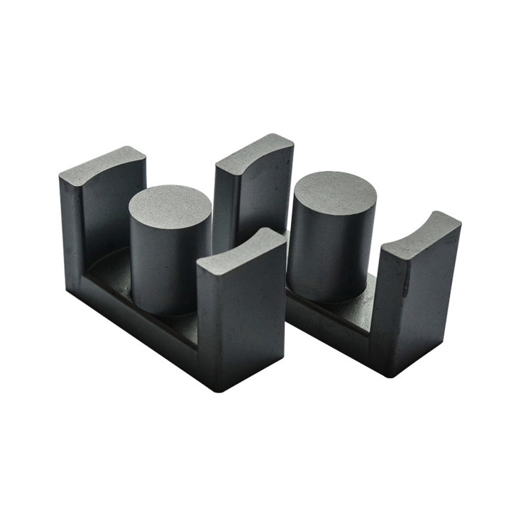 Permanent Magnetic Core E Shape Ferrite Core Magnet - Ferrite Material, Customized Shape, Black Color | Applications: Transformers, Inductors, Sensors, Solenoids, Chokes