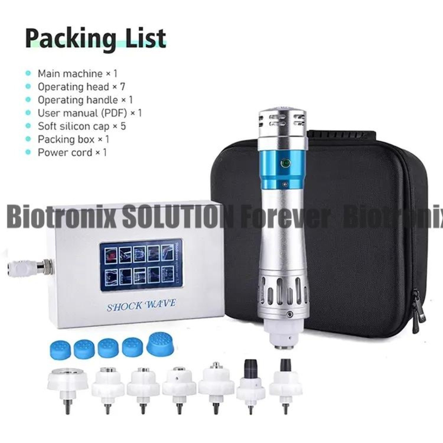 Shockwave Therapy Portable Device Tendonitis Treatment Digital Display Sw 18 Touch Screen