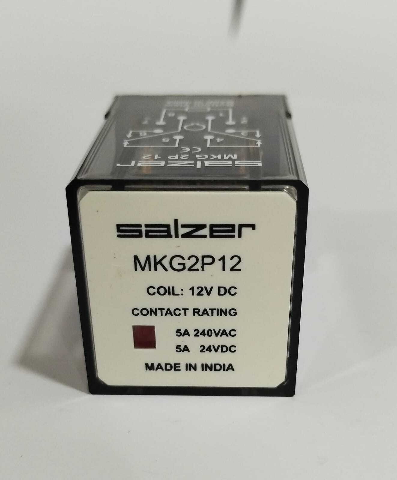 Relay Mkg2p12 12v Dc 2p - Salzer - Usage: Industrial Automation