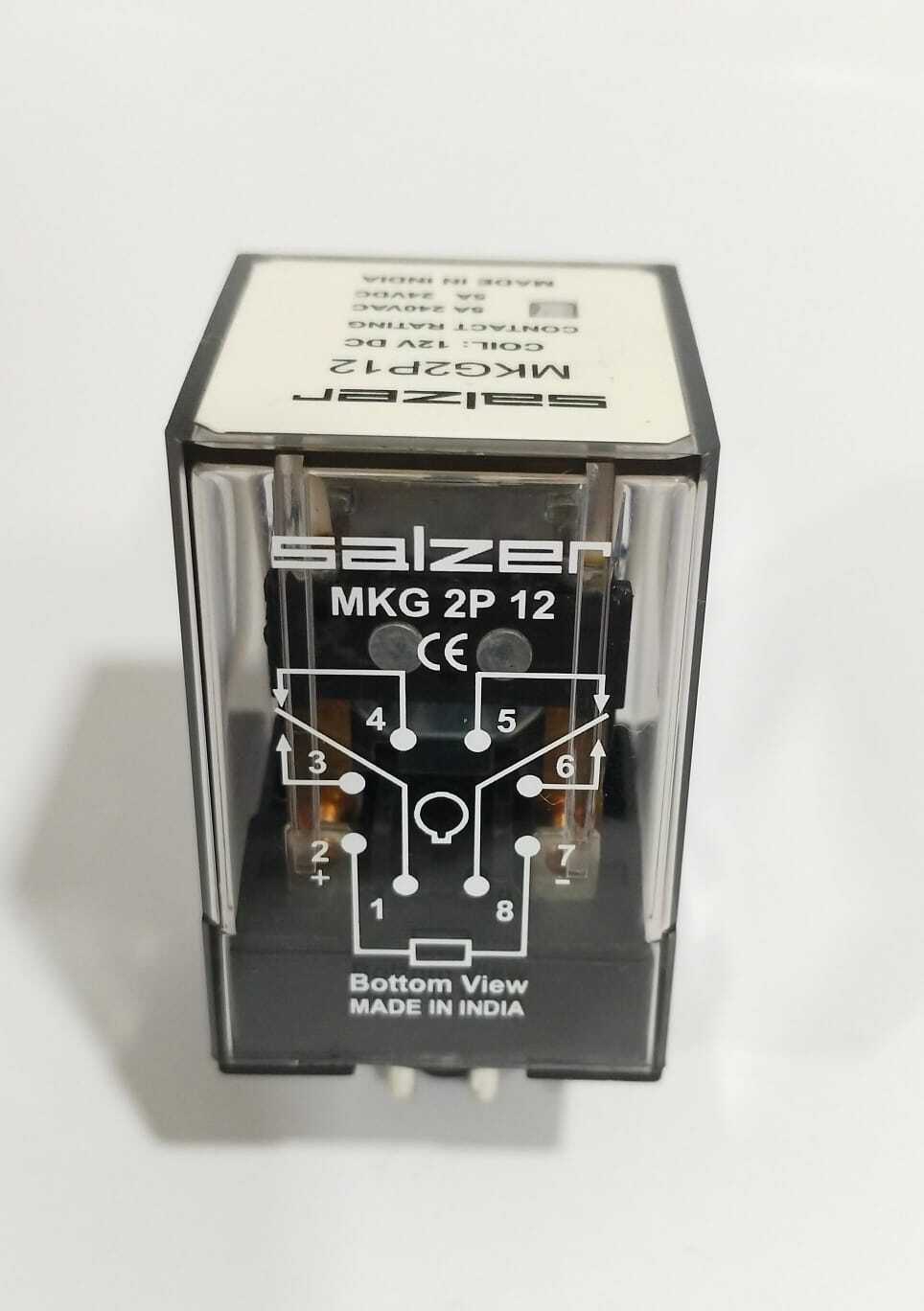 Relay Mkg2p12 12v Dc 2p - Salzer - Usage: Industrial Automation